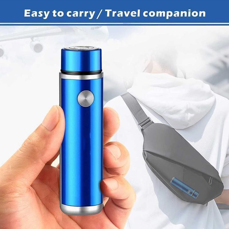 Mini Electric Shaver for Men Washable Small Portable Razor Rechargeable USB Car Charging Dry Wet Use Easy Carry